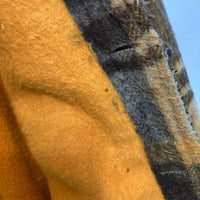 C.P.O. 70's 台湾製 リネン混 ウール チェックCPOシャツ ブラウン size- 瑞穂店