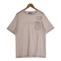 TENDERLOIN テンダーロイン オールドイングリッシュ ロゴプリント ポケット 半袖 Tシャツ ホワイト イングランド製 Size M 福生店