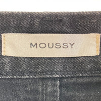 MOUSSY マウジー HW COLOR LOOSE STRAIGHT ブラックデニムパンツ 010FSA11-0330 ブラック 23インチ  瑞穂店