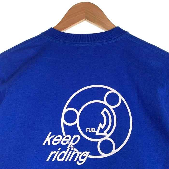 Dagda Leathers ダグダレザーズ プリントTシャツ 袖刺繡 ブルー 旧マッコイ 滝沢氏 Size S 福生店