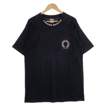 90's Chrome Hearts クロムハーツ MALIBU マリブ バックプリント ポケットTシャツ ブラック USA製 オールド Size L 福生店