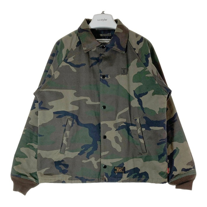 WTAPS ダブルタップス  162LTDT-JKM04 WINDBREAKER 02 コットン コーチジャケット 迷彩 カーキ sizeM 瑞穂店