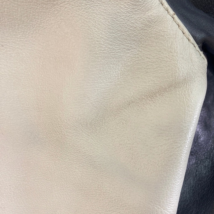 VANSON バンソン TJV USA製 胸ワッペン レザー チームジャケット ブラック size42 瑞穂店