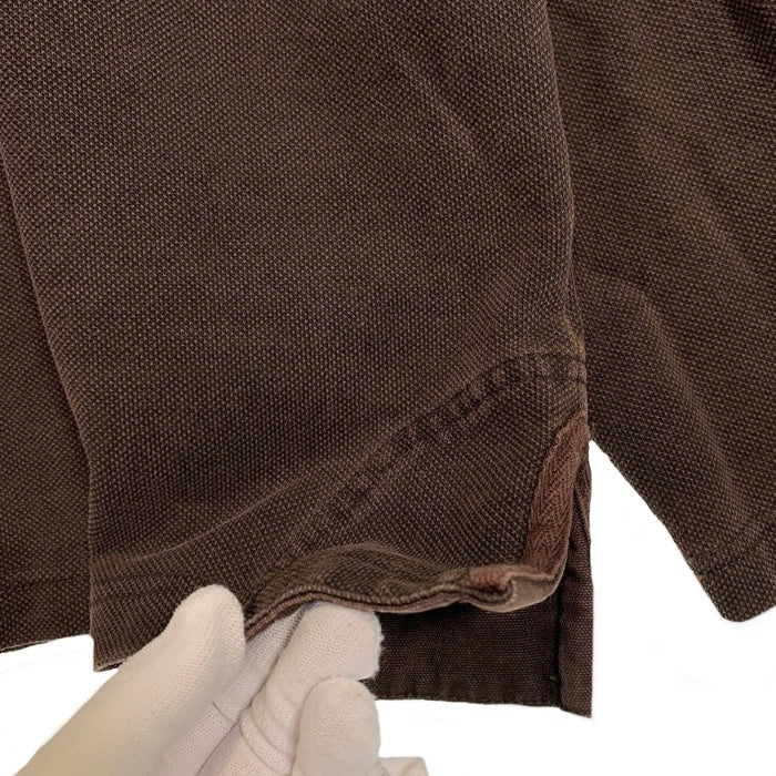 L.L.Bean エルエルビーン 鹿の子 ヘンリーネック ロングスリーブカットソー ブラウン Size XXL 福生店