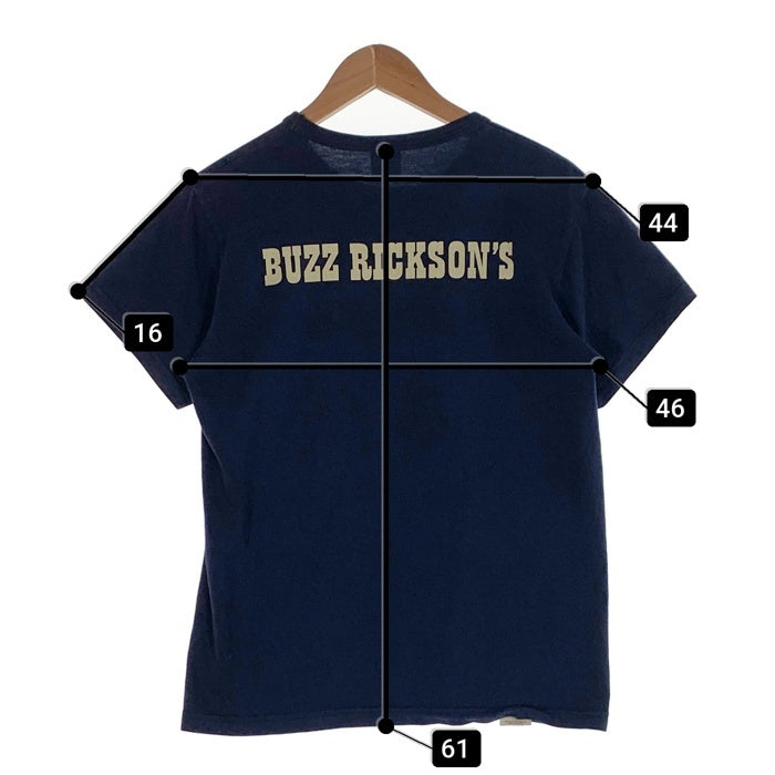 BUZZ RICKSON'S バズリクソンズ Peanuts U.S.N. スヌーピー プリントTシャツ ネイビー Size M 福生店