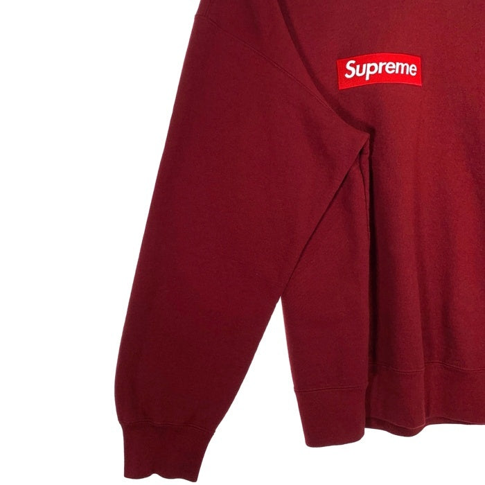 SUPREME シュプリーム 22AW Box Logo Crew Neck ボックス クルーネック スウェット バーガンディー カナダ製 Size XL 福生店