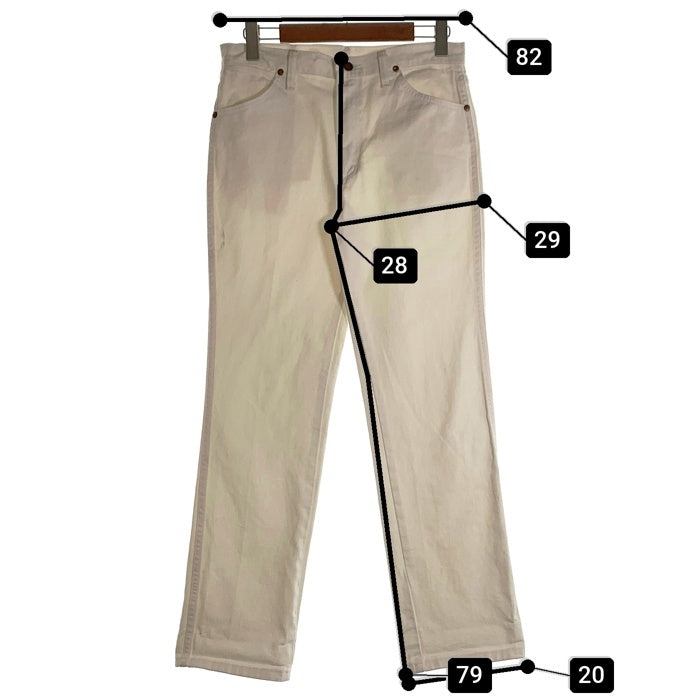 Wrangler ラングラー 936 Slim Fit スリムフィット カウボーイカット デニムパンツ ホワイト Size 32×32 福生店