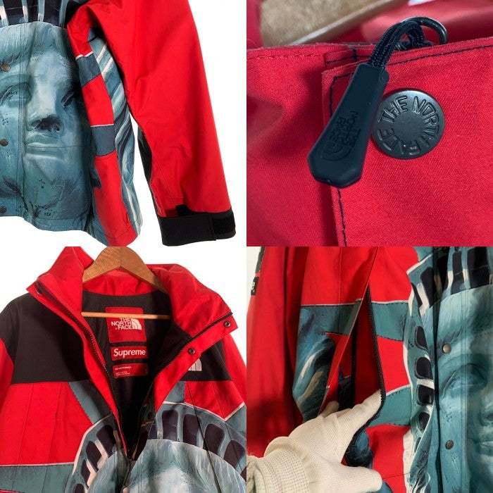 SUPREME シュプリーム 19AW THE NORTH FACE ノースフェイス Statue Of Liberty Mountain Jacket マウンテンジャケット レッド 自由の女神 NP619021 Size L 福生店