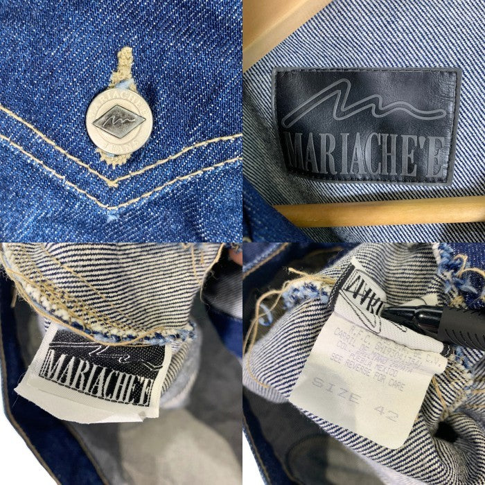 MARIACHE'E デニムジャケット トラッカー インディゴ メキシコ製 Size 42 福生店