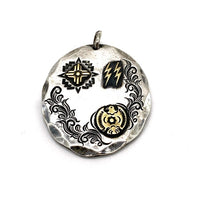 Dear Blossom ディアブロッサム K18 シルバー 特大メタル ペンダントトップ イーグル サンダー 福生店