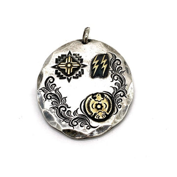 Dear Blossom ディアブロッサム K18 シルバー 特大メタル ペンダントトップ イーグル サンダー 福生店