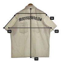 90's BEN DAVIS ベンデイビス ハーフジップ ワークシャツ 刺繡 三角タグ ホワイト USA製 Size XL 福生店