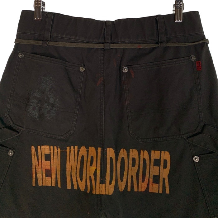 CVTVLIST カタリスト 23SS Prisoner Shorts プリズナーショーツ ペイント ダブルニーショートパンツ チャコール 2201070403 Size 2 福生店