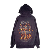 Hide and Seek ハイドアンドシーク 23AW Flame Hooded Sweat Shirt フレイム プルオーバースウェットパーカー チャコール HC-100823 Size L 福生店