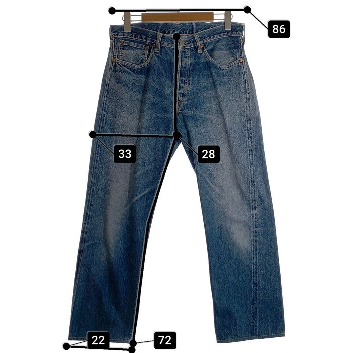 JOE McCOY ジョーマッコイ 905 ボタンフライ 赤耳 セルビッチ デニムパンツ ライトブルー Size W36 L30 福生店