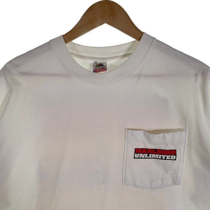90's Marlboro マルボロ PIPESTONE PASS ポケットTシャツ ホワイト FRUIT OF THE LOOM Size XL 福生店