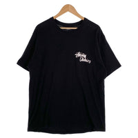 STUSSY ステューシー Classic A GO GO ローマの休日 バックプリント Tシャツ ブラック メキシコ製 Size L 福生店