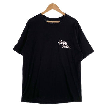 STUSSY ステューシー Classic A GO GO ローマの休日 バックプリント Tシャツ ブラック メキシコ製 Size L 福生店