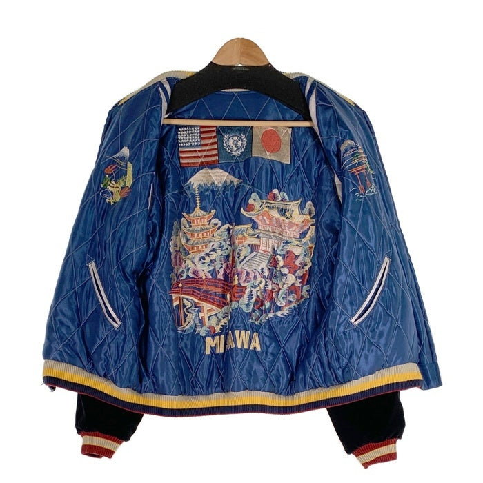 TAILOR TOYO テーラー東洋 ヒノヤ75周年 別珍 キルティング リバーシブル スーベニアジャケット スカジャン ブラック ブルー TT15664HY Size XL 福生店