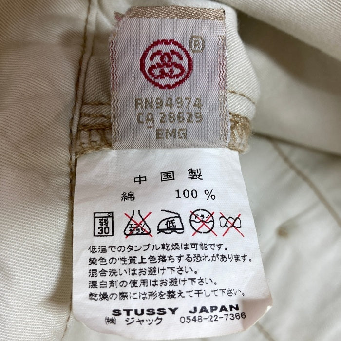 STUSSY ステューシー SSリンク刺繡 チノトラウザーパンツ ベージュ size 36 瑞穂店