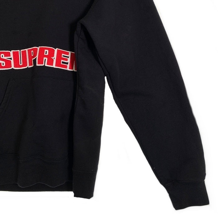 SUPREME シュプリーム 19SS Blockbuster Hoodie Sweatshirt ブロックバスター フーデッド スウェット プルオーバー フーディー パーカー ブラック Size L 福生店