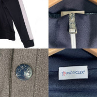 MONCLER モンクレール ZIP UP CARDIGAN ジップアップ カーディガン トラック ジャケット ブラック ホワイト 54024212UFQW Size M 福生店
