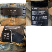 AMIRI アミリ デニム スキニー カーゴパンツ インディゴ USED/ダメージリペア加工 Size 30 福生店