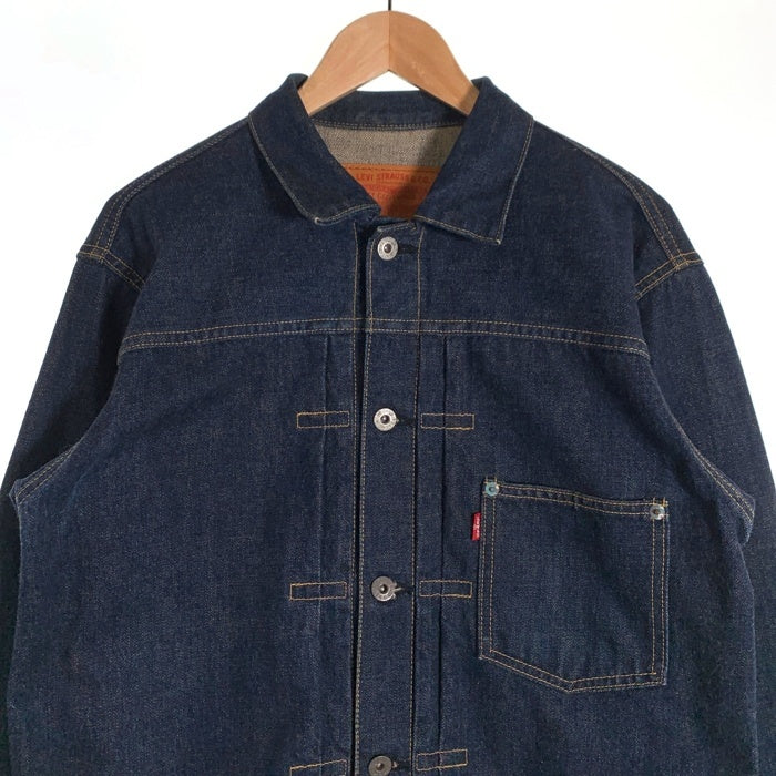 90's Levis リーバイス 71506-XX ボタン裏J02 1st 大戦モデル 復刻 BIG E ビッグイー セルビッチ 赤耳 ファースト デニムジャケット 濃紺 インディゴ 日本製 Size 40 福生店