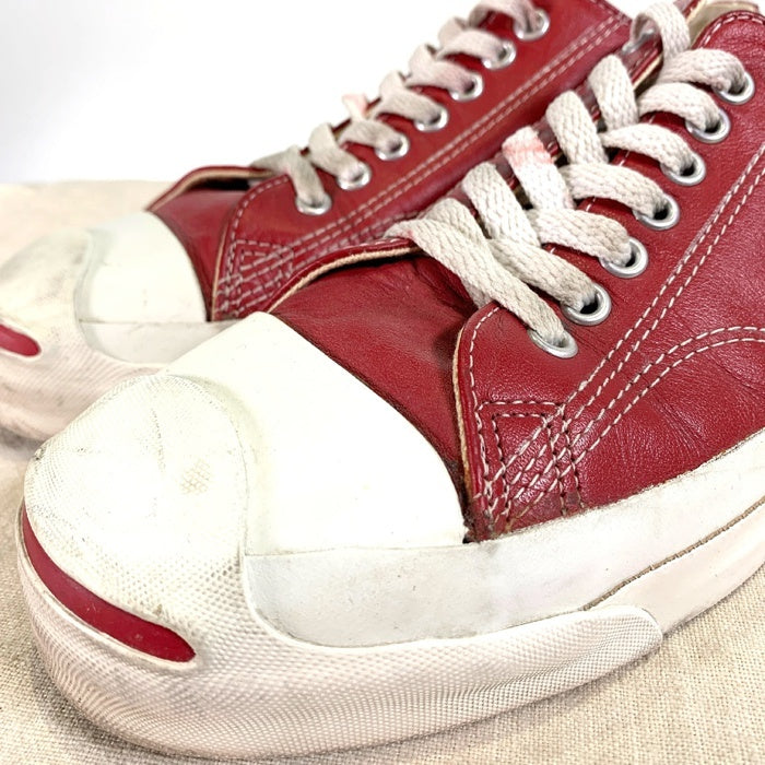 90's CONVERSE コンバース Leather Jack Purcell レザージャックパーセル レッド USA製 Size 8  (26-26.5cm) 福生店