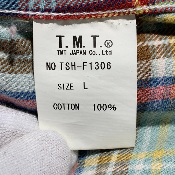 TMT ティーエムティー 13AW フランネル デニム切替 ウエスタンシャツ マルチ TSH-F1306 Size L 福生店