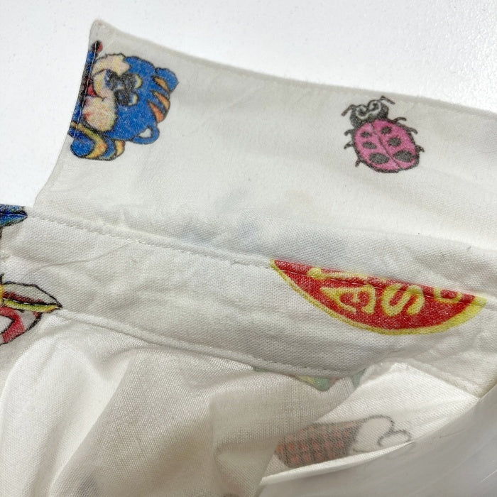 HYSTERIC GLAMOUR ヒステリックグラマー FANCY EMBLEM 総柄プリントシャツ ホワイト 01223AH04 Size S 瑞穂店