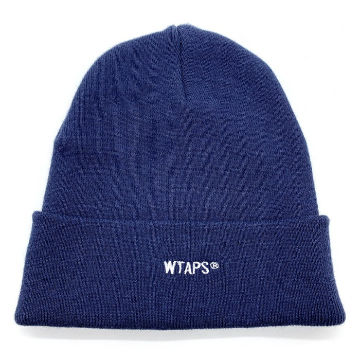 WTAPS ダブルタップス 22SS ロゴ刺繡 ビーニーキャップ ネイビー 221MADT-HT01 Size 00 福生店