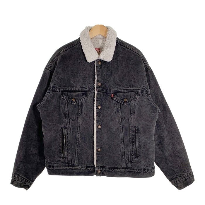 80`s Levi`s リーバイス ブラックデニム ボアジャケット USA製 70609 0270 Size XL 福生店