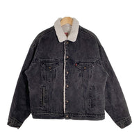 80`s Levi`s リーバイス ブラックデニム ボアジャケット USA製 70609 0270 Size XL 福生店