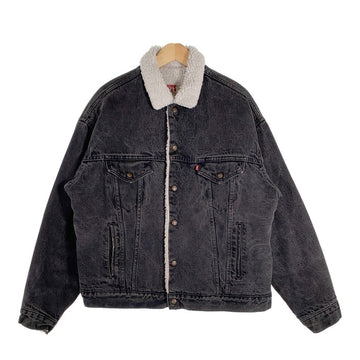 80`s Levi`s リーバイス ブラックデニム ボアジャケット USA製 70609 0270 Size XL 福生店