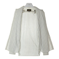 ORGUEIL オルゲイユ Stripe Band Collar Shirt ストライプ バンドカラーシャツ ホワイト size38 瑞穂店