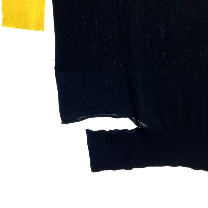 DIESEL ディーゼル 薄手ニットワンピース 黒 黄 紫 size不明 瑞穂店