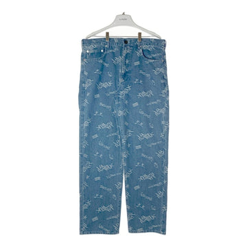 AVIREX アヴィレックス 783-4211002 TAGGING JACQUARD DENIM PANTS タギング ジャガード デニムパンツ ライトインディゴ sizeL 瑞穂店