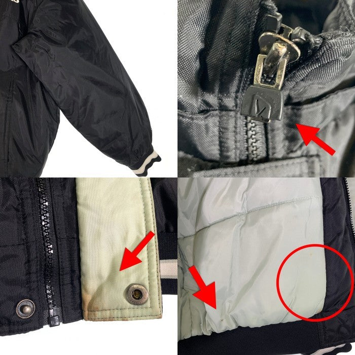 REEBOK リーボック RAIDERS レイダース ジップアップナイロンジャケット ブラック 5125A 04 Size L 福生店