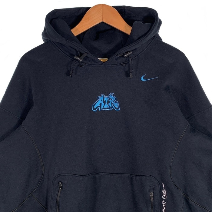 NIKE ナイキ 22AW Off-White オフホワイト FLC HOODIE フリースフーディ スウェットパーカー ブラック DN1760-010 Size L 福生店