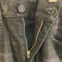 DIESEL ディーゼル D-STRUKT ストレッチ ブラックデニム スリムパンツ プリント ブラック 009KT Size 28 瑞穂店