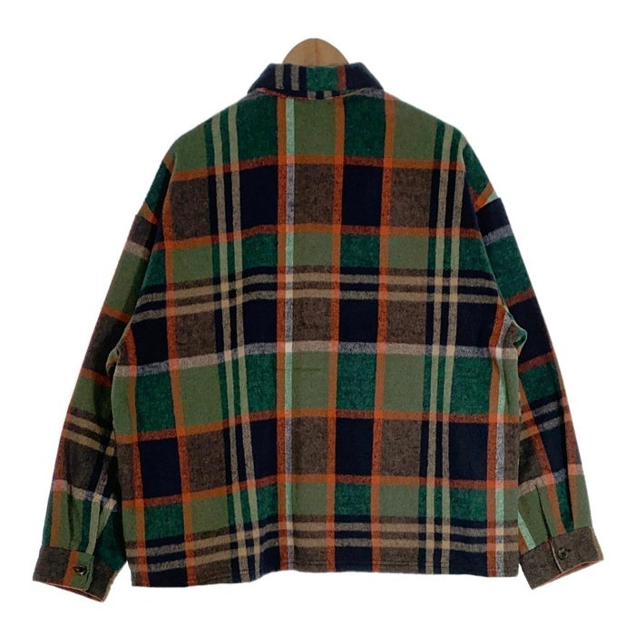 DISCUS ディスカス シャギーチェックシャツジャケット グリーン ユニセックス 4487-2902 Size L 福生店