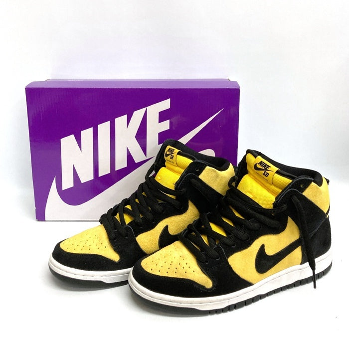 NIKE ナイキ DB1640-001スニーカー SB DUNK HIGH MAIZE AND BLACK イエロー 27cm 瑞穂店