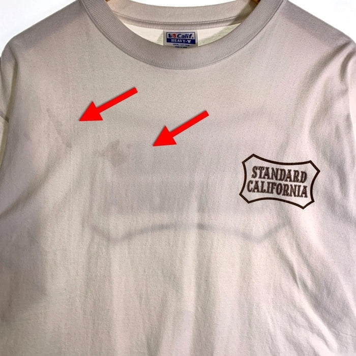 STANDARD CALIFORNIA スタンダードカリフォルニア ロゴプリントTシャツ 半袖 ホワイト Size XL 福生店
