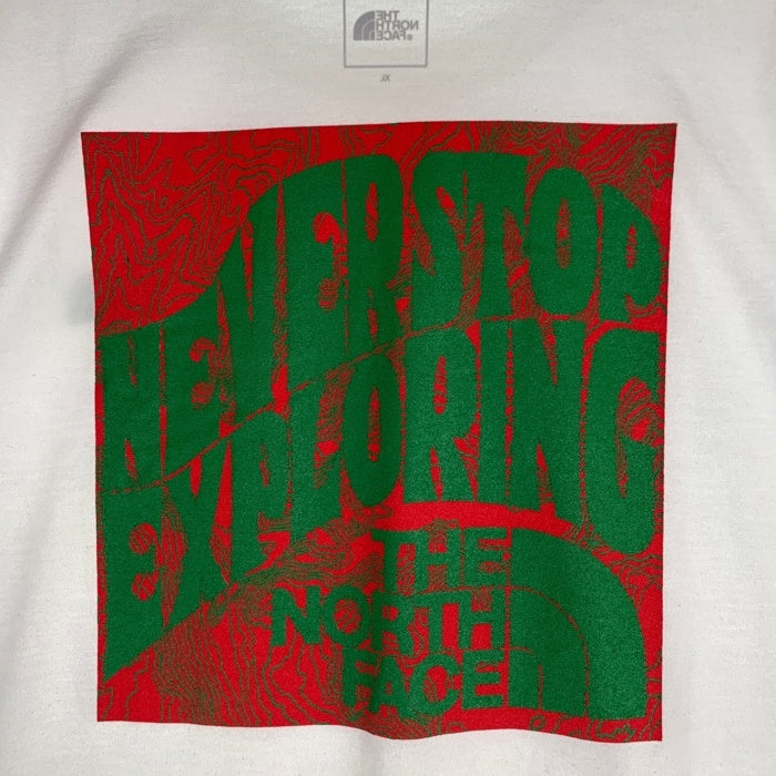 THE NORTH FACE ノースフェイス S/S CONTOUR TRIP TEE ショートスリーブ コントア トリップ 半袖 Tシャツ ホワイト NT32104 Size XL 福生店