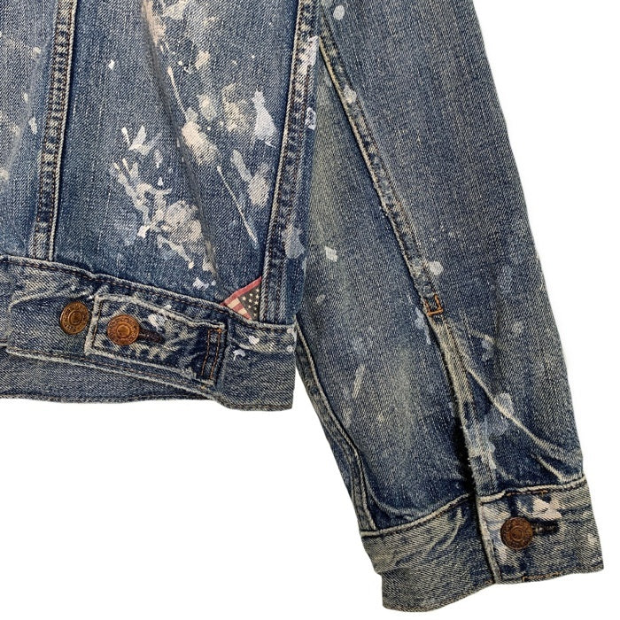 DENIM&SUPPLY RALPH LAUREN デニム&サプライ ラルフローレン デニムトラッカージャケット USED/ペンキ加工 インディゴ Size L 福生店