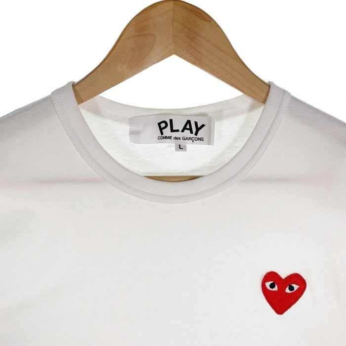 PLAY COMME des GARCONS プレイ コムデギャルソン ハートワッペン Tシャツ ホワイト AZ-T108 Size L 福生店