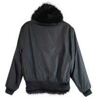 AMBUSH×NIKE アンブッシュ×ナイキ AQ9225-010 18AW Reversible Faux Fur Coat Jacket リバーシブルフェイクファー ジップアップブルゾン ブラック sizeS 瑞穂店