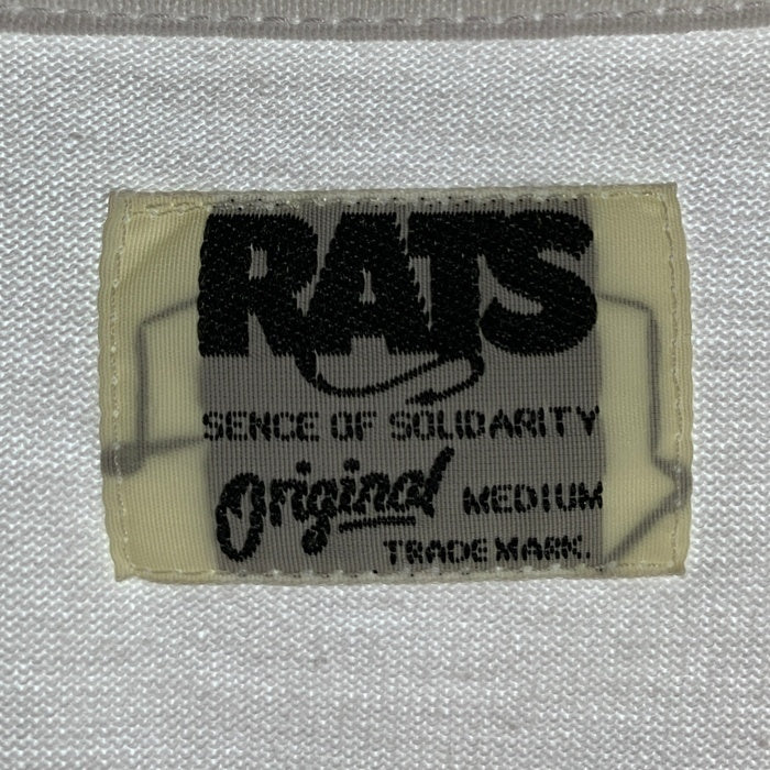 RATS ラッツ 25SS BOX LOGO TEE ボックスロゴ プリントTシャツ ホワイト 25RT-0801 Size M 福生店