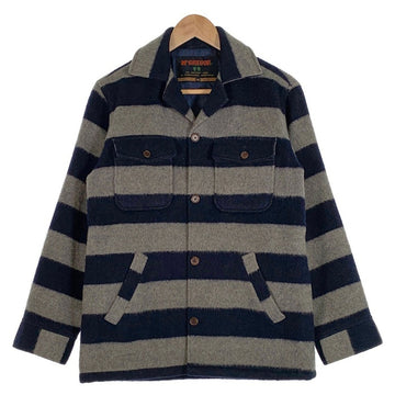 McGREGOR マクレガー ウール ボーダージャケット ネイビー グレー Size M 福生店